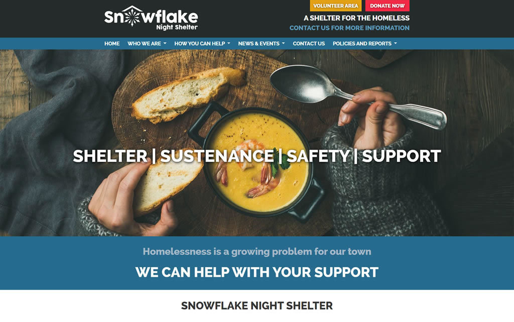 Snowflake Night shelter
